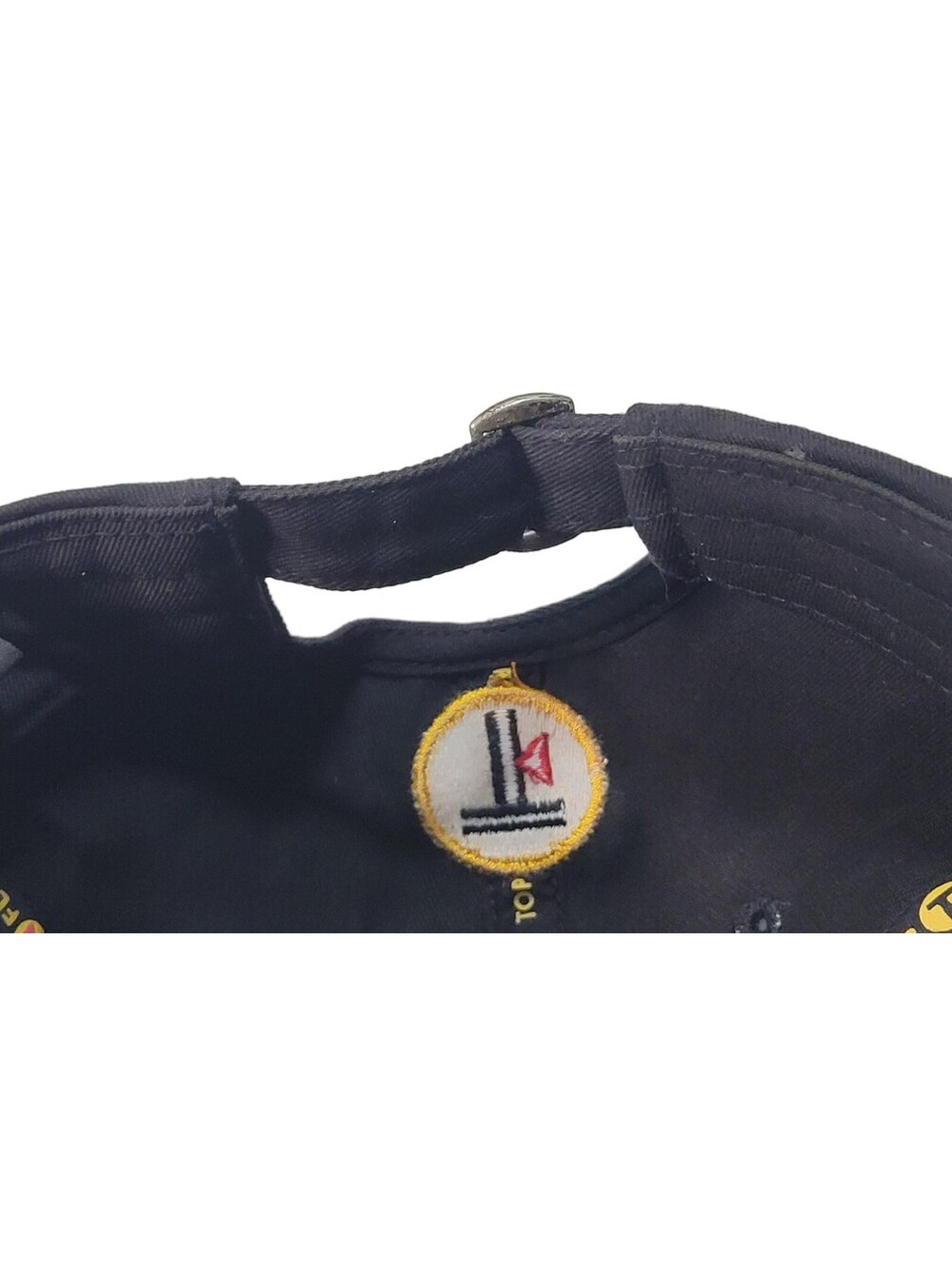 Top Flite Golf Black Strapback Adjustable Baseball Hat Cap - Picture 10 of 11